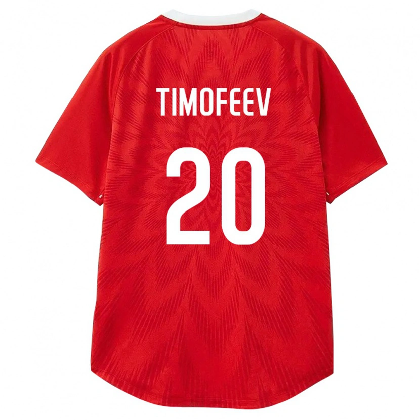 Danxen Men Russia Lev Timofeev #20 Red White Brown Home Jersey 26-28 T-Shirt