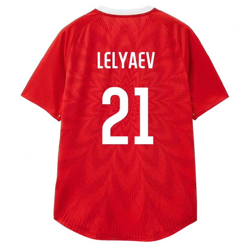 Danxen Men Russia Artem Lelyaev #21 Red White Brown Home Jersey 26-28 T-Shirt