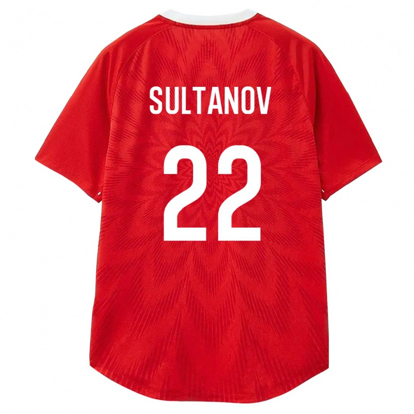 Danxen Men Russia Daniyal Sultanov #22 Red White Brown Home Jersey 26-28 T-Shirt