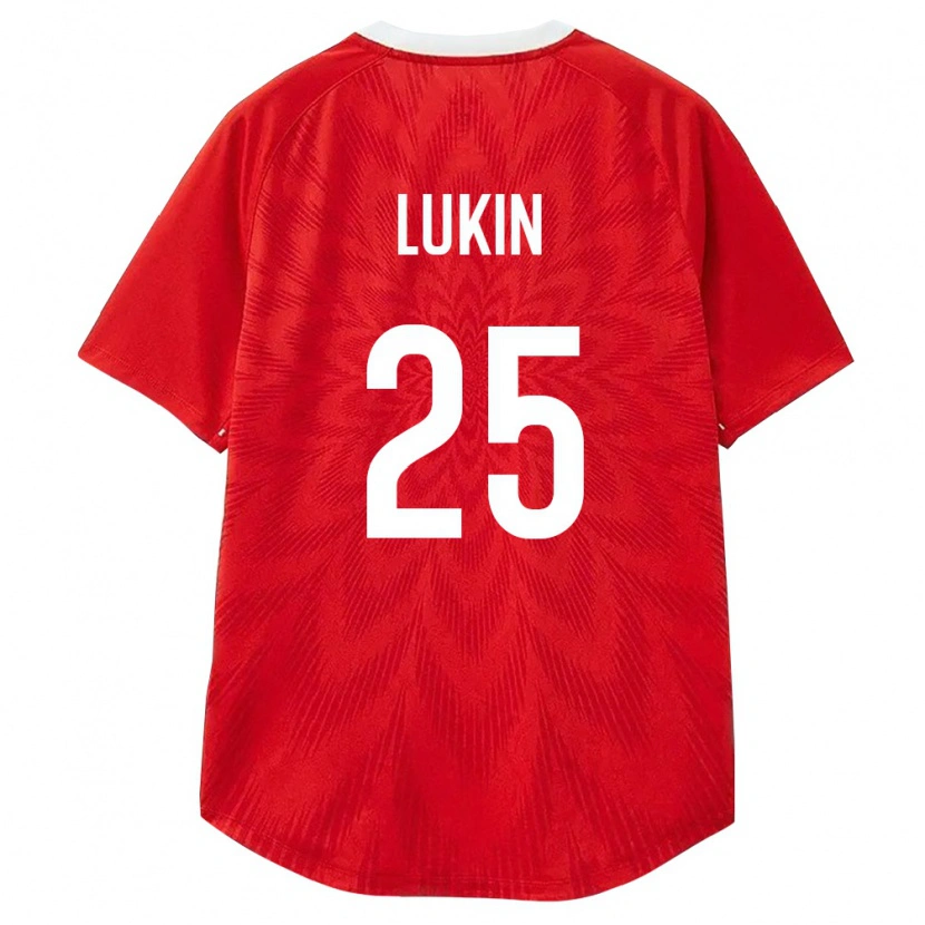 Danxen Men Russia Matvey Lukin #25 Red White Brown Home Jersey 26-28 T-Shirt