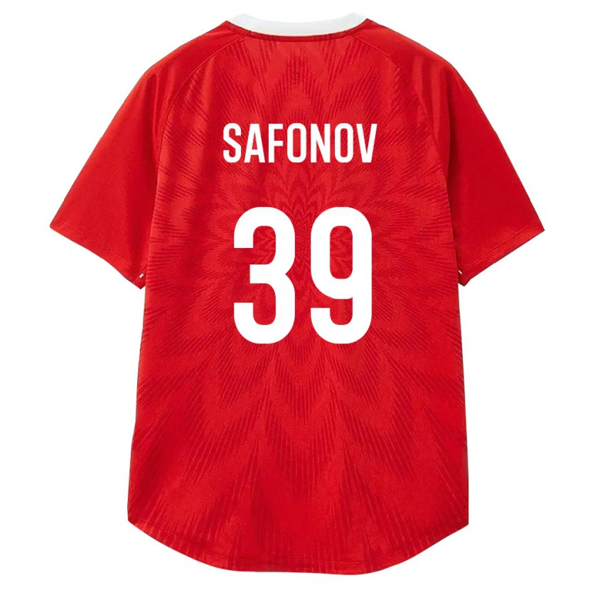 Danxen Men Russia Matvey Safonov #39 Red White Brown Home Jersey 26-28 T-Shirt