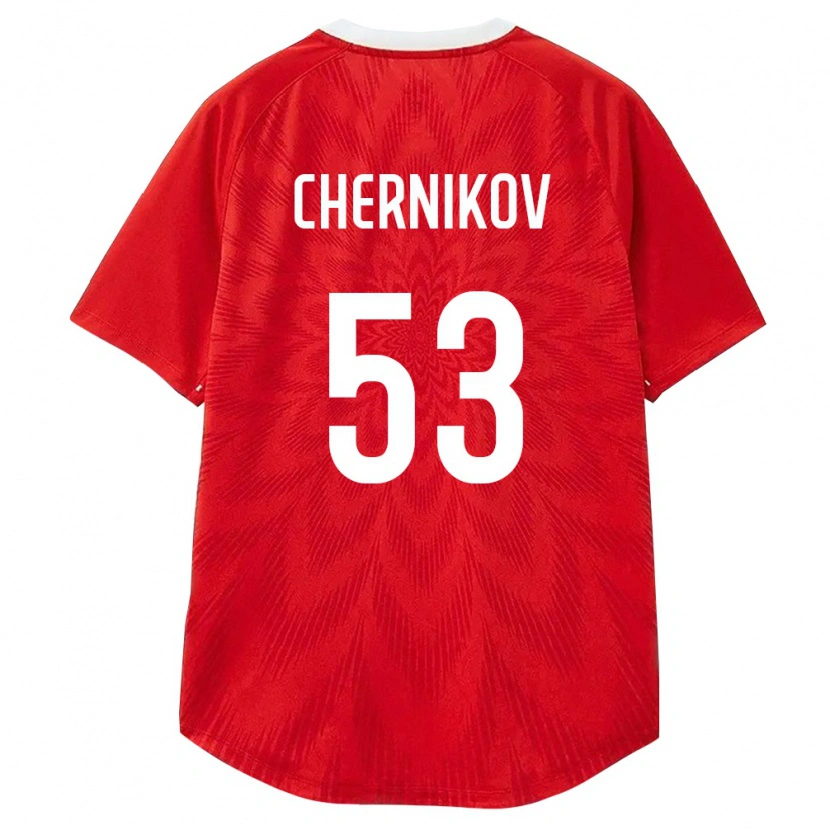 Danxen Men Russia Aleksandr Chernikov #53 Red White Brown Home Jersey 26-28 T-Shirt