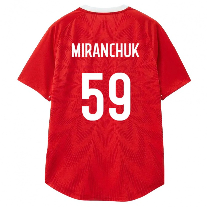 Danxen Men Russia Aleksey Miranchuk #59 Red White Brown Home Jersey 26-28 T-Shirt