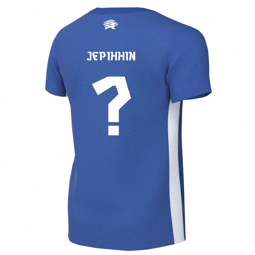 Danxen Men Estonia Dimitri Jepihhin #0 Dark Blue White Home Jersey 26-28 T-Shirt