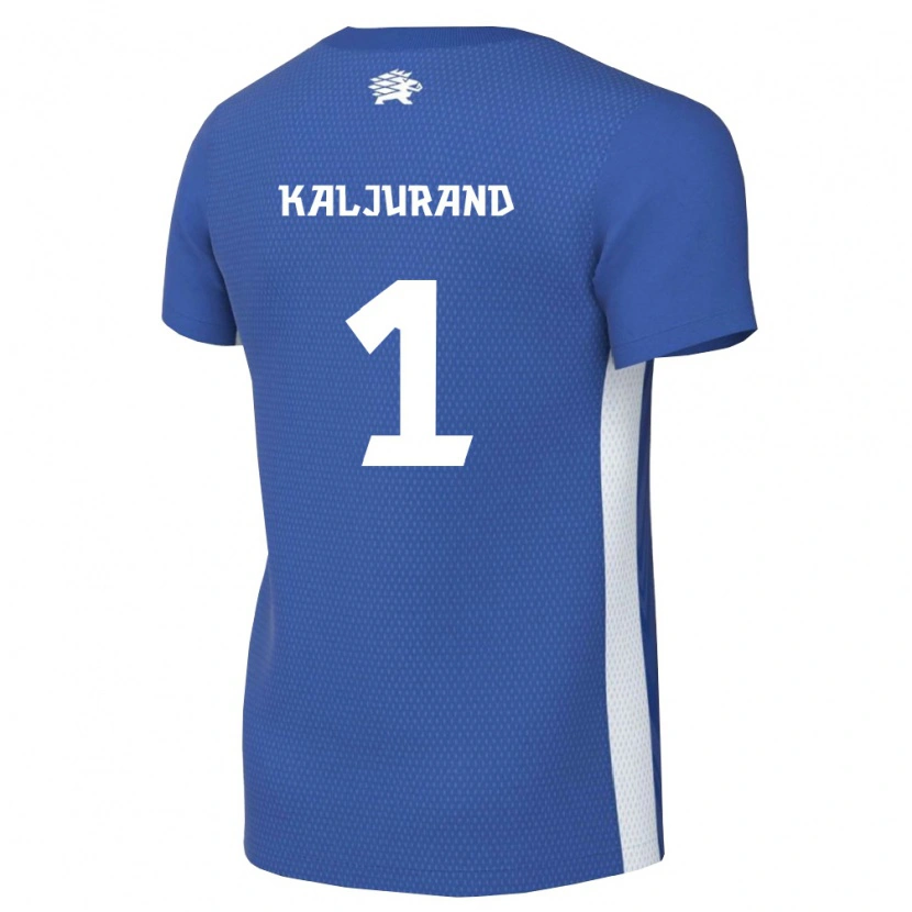 Danxen Men Estonia Joonatan Kaljurand #1 Dark Blue White Home Jersey 26-28 T-Shirt