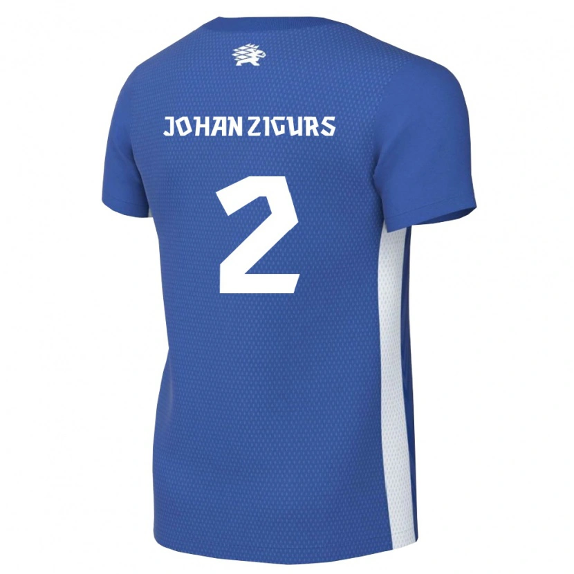 Danxen Men Estonia Henri Johan Zigurs #2 Dark Blue White Home Jersey 26-28 T-Shirt