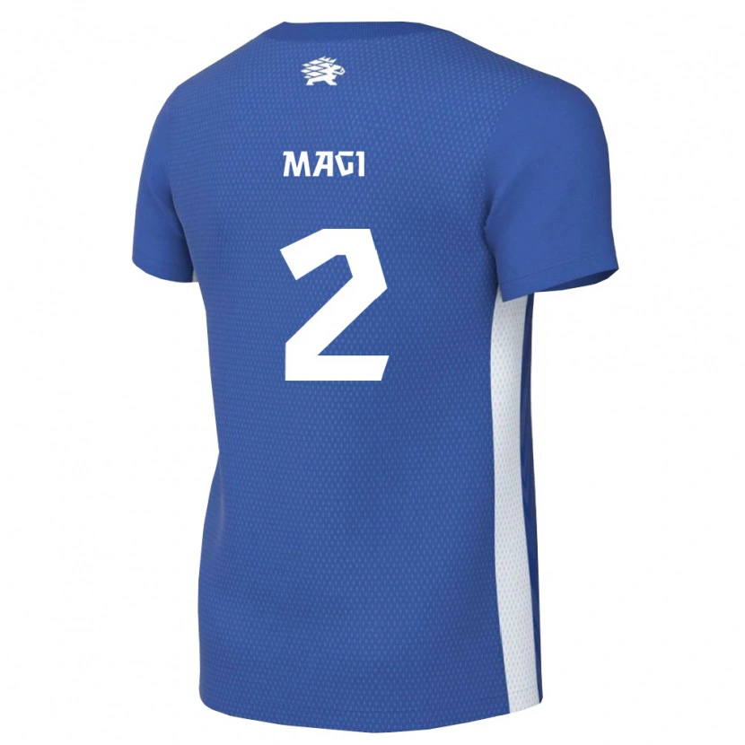 Danxen Men Estonia Karl Mägi #2 Dark Blue White Home Jersey 26-28 T-Shirt