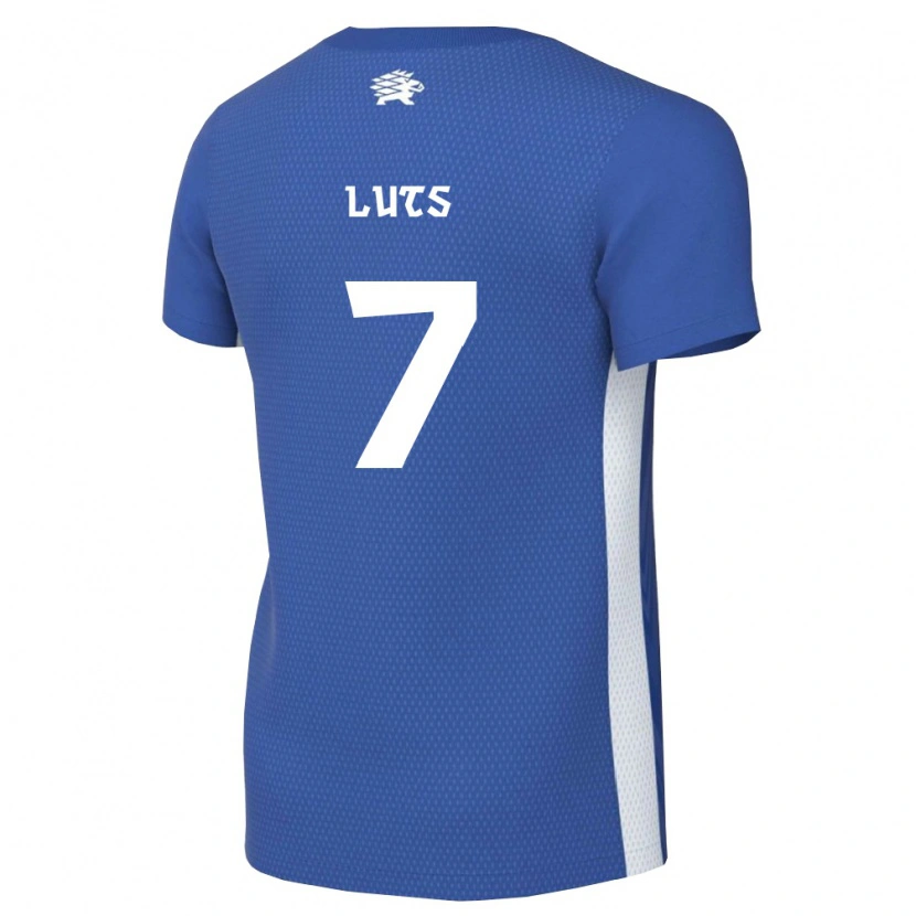 Danxen Men Estonia Daniel Luts #7 Dark Blue White Home Jersey 26-28 T-Shirt
