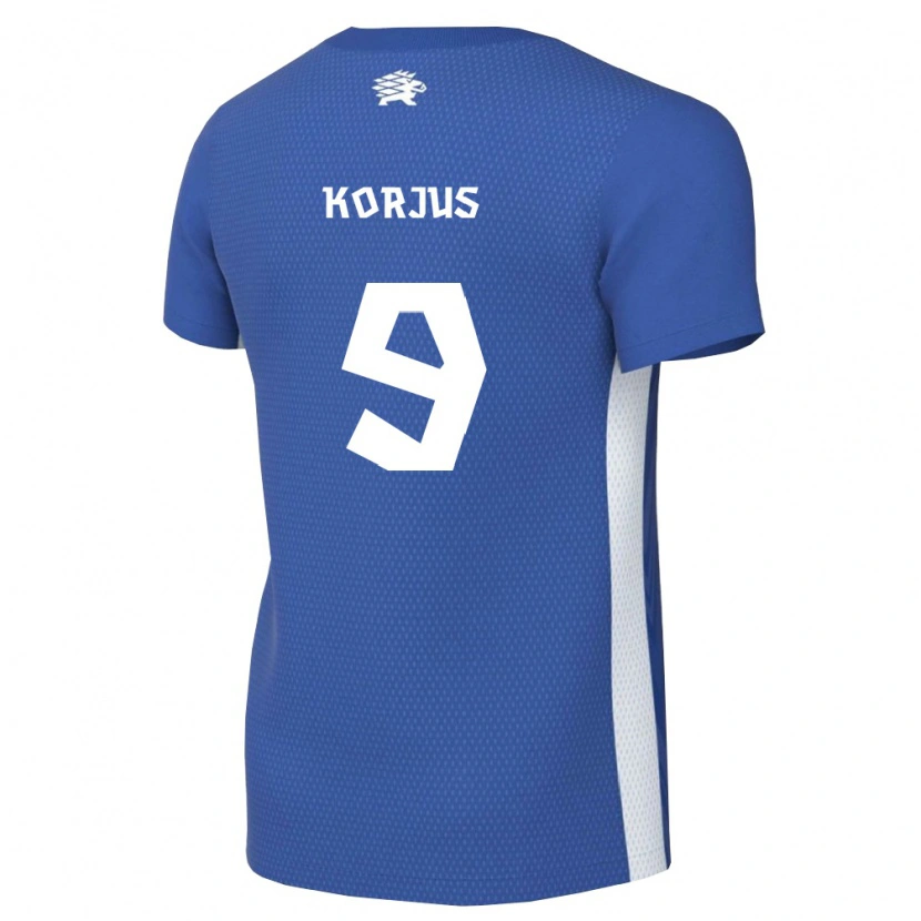 Danxen Men Estonia Uku Korjus #9 Dark Blue White Home Jersey 26-28 T-Shirt