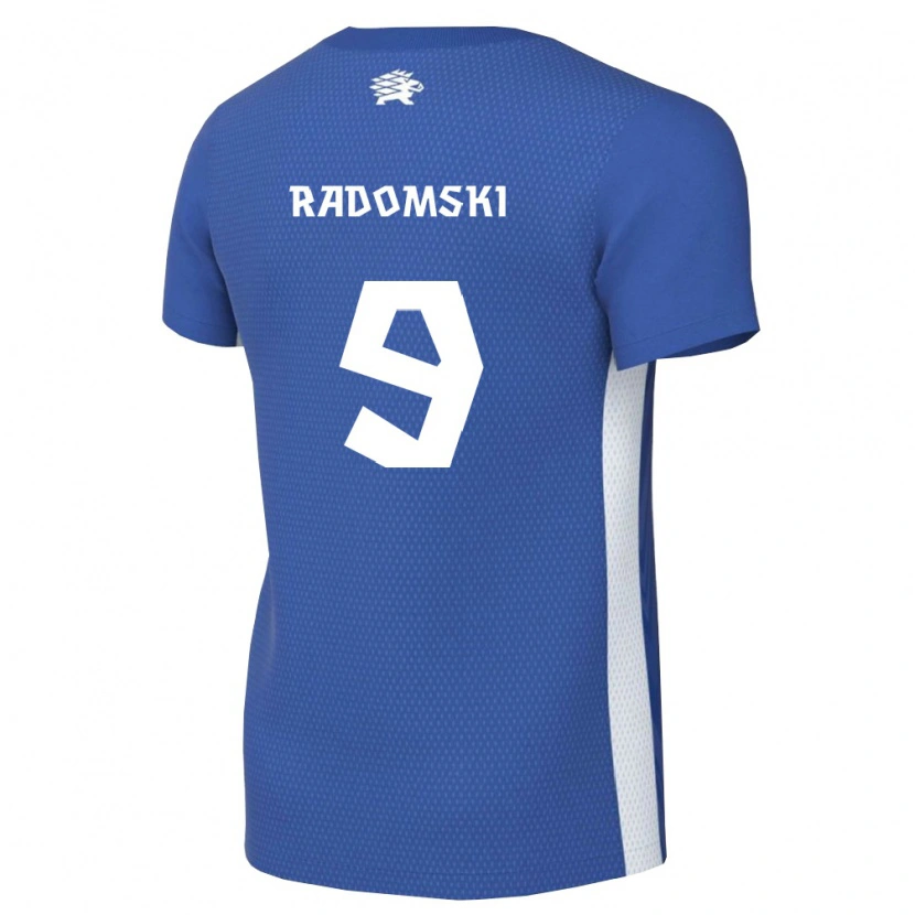 Danxen Men Estonia Artsemi Radomski #9 Dark Blue White Home Jersey 26-28 T-Shirt