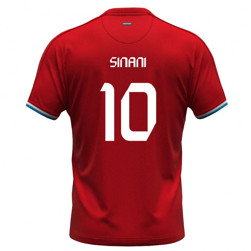 Danxen Men Luxembourg Danel Sinani #10 Red White Blue Home Jersey 26-28 T-Shirt