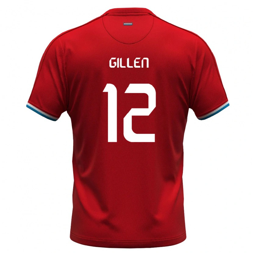 Danxen Men Luxembourg Max Gillen #12 Red White Blue Home Jersey 26-28 T-Shirt