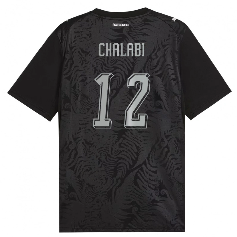Danxen Men New Zealand Joseph Chalabi #12 White Black Gray Home Jersey 26-28 T-Shirt