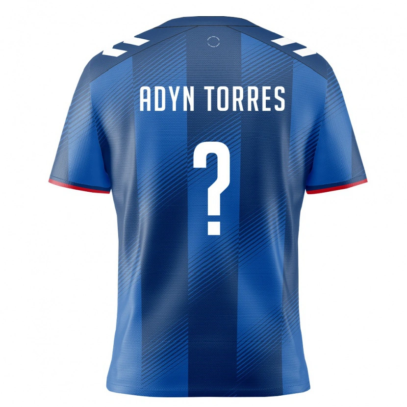 Danxen Men Puerto Rico Adyn Torres #0 Royal Blue Red White Home Jersey 26-28 T-Shirt