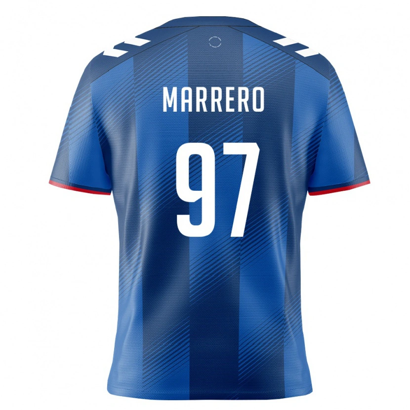 Danxen Men Puerto Rico David Marrero #97 Royal Blue Red White Home Jersey 26-28 T-Shirt
