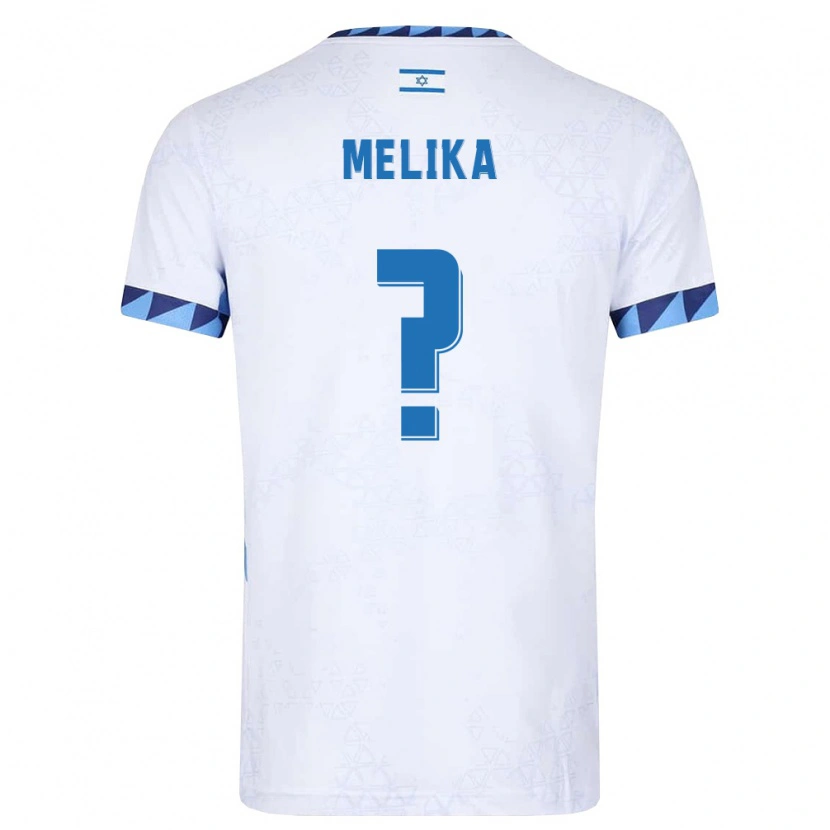 Danxen Men Israel Ofek Melika #0 White Light Blue Home Jersey 26-28 T-Shirt