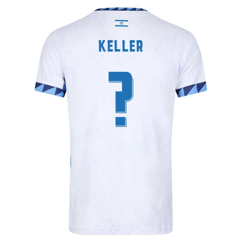 Danxen Men Israel Rotem Keller #0 White Light Blue Home Jersey 26-28 T-Shirt