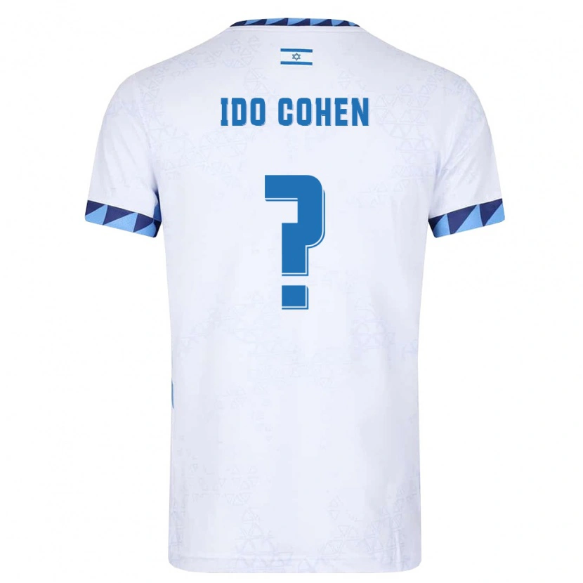 Danxen Men Israel Ido Cohen #0 White Light Blue Home Jersey 26-28 T-Shirt