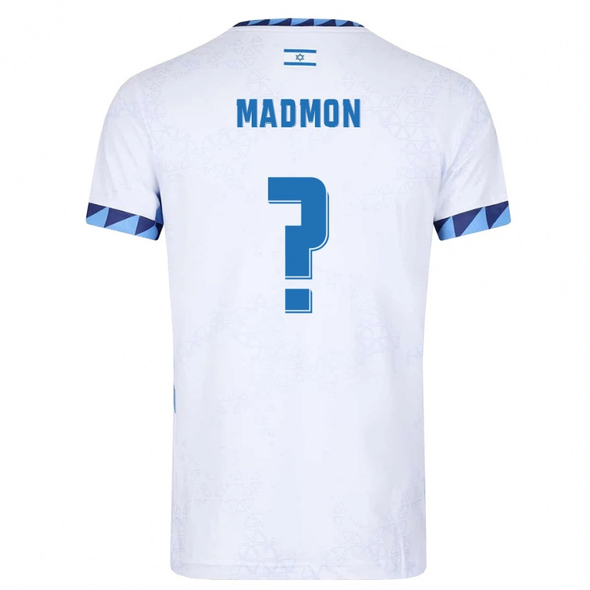 Danxen Men Israel Elad Madmon #0 White Light Blue Home Jersey 26-28 T-Shirt