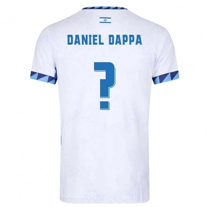 Danxen Men Israel Daniel Dappa #0 White Light Blue Home Jersey 26-28 T-Shirt