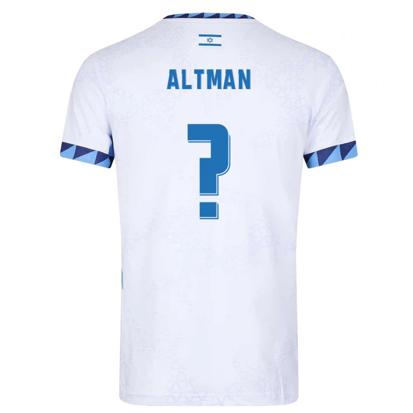 Danxen Men Israel Ilay Altman #0 White Light Blue Home Jersey 26-28 T-Shirt