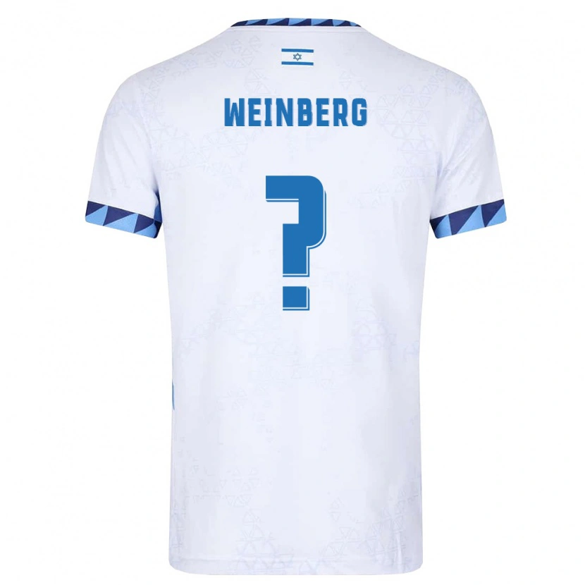 Danxen Men Israel Idan Weinberg #0 White Light Blue Home Jersey 26-28 T-Shirt