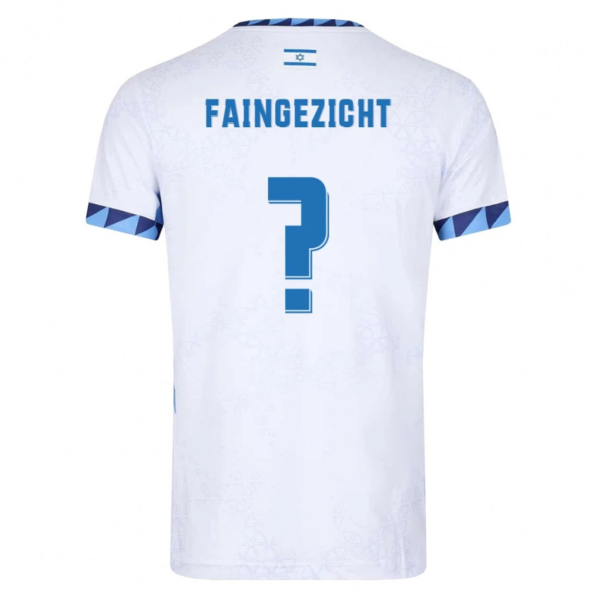 Danxen Men Israel Yinon Faingezicht #0 White Light Blue Home Jersey 26-28 T-Shirt