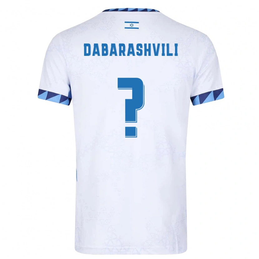 Danxen Men Israel Noam Dabarashvili #0 White Light Blue Home Jersey 26-28 T-Shirt