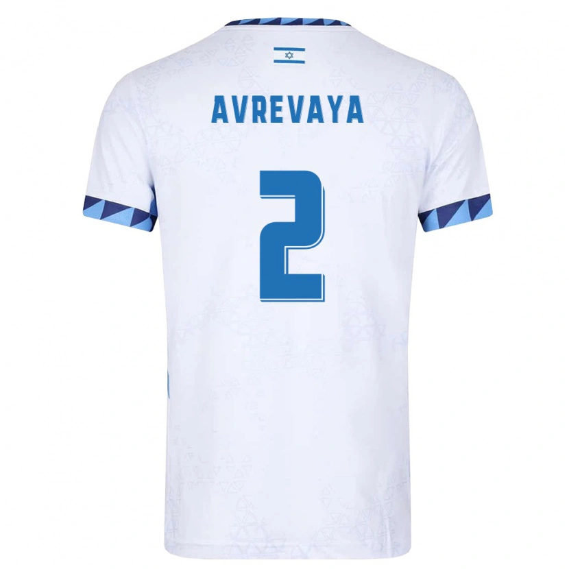 Danxen Men Israel Liroy Avrevaya #2 White Light Blue Home Jersey 26-28 T-Shirt