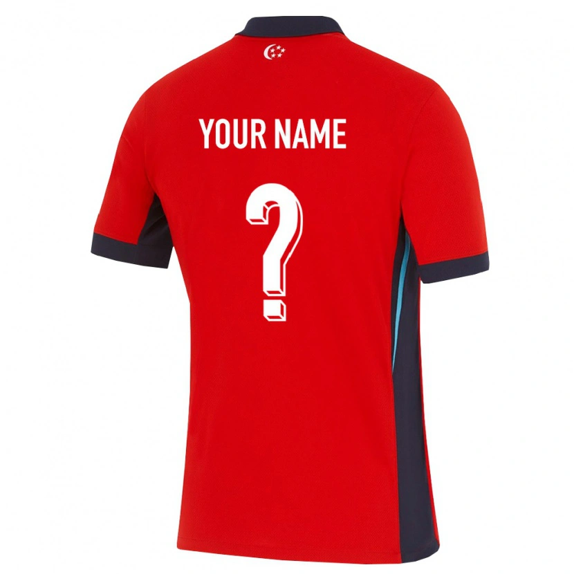 Danxen Men Singapore Your Name #0 Red White Black Home Jersey 26-28 T-Shirt