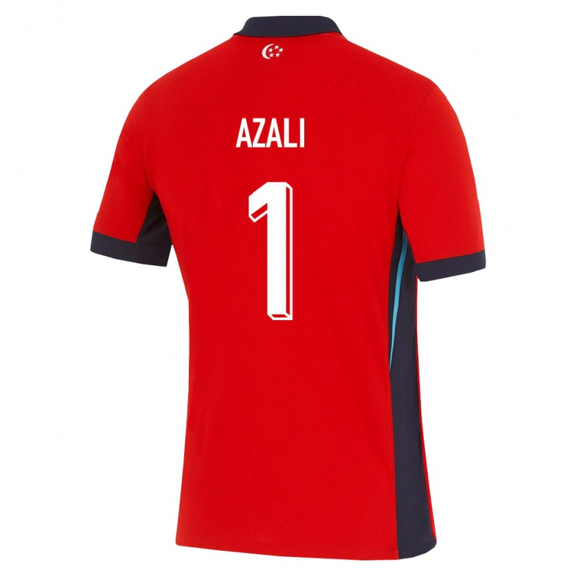 Danxen Men Singapore Azakhir Azali #1 Red White Black Home Jersey 26-28 T-Shirt