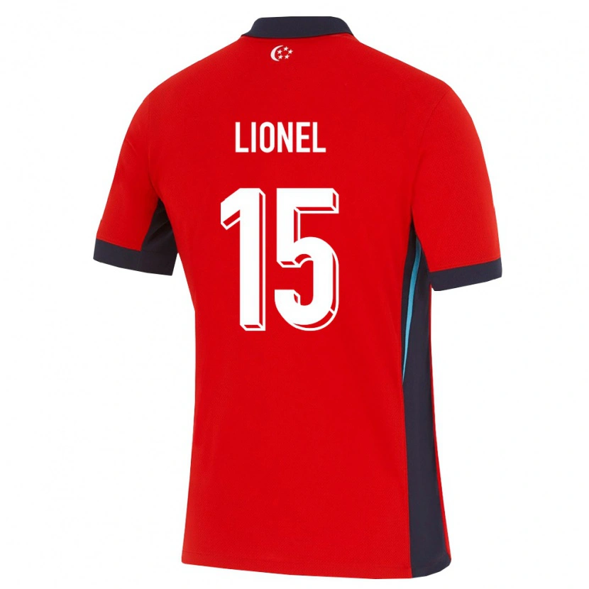Danxen Men Singapore Lionel Tan #15 Red White Black Home Jersey 26-28 T-Shirt