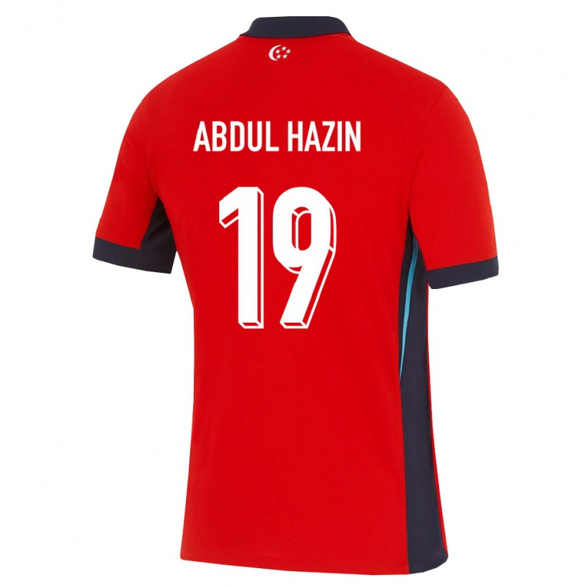 Danxen Men Singapore Danish Abdul Hazin #19 Red White Black Home Jersey 26-28 T-Shirt