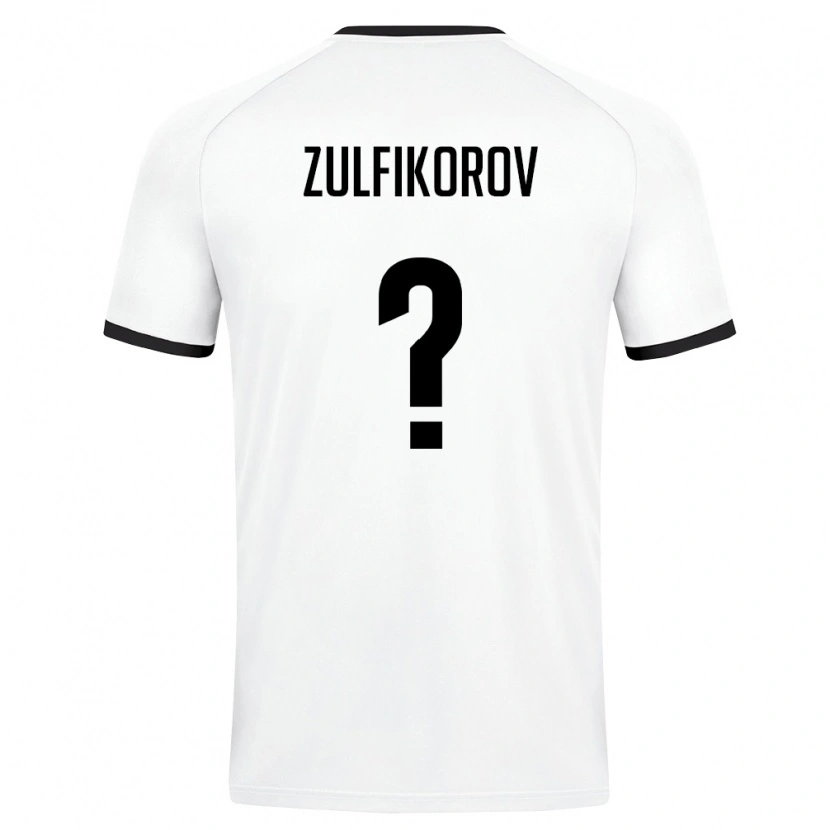 Danxen Men Uzbekistan Khojiakbar Zulfikorov #0 White Dark Green Away Jersey 26-28 T-Shirt