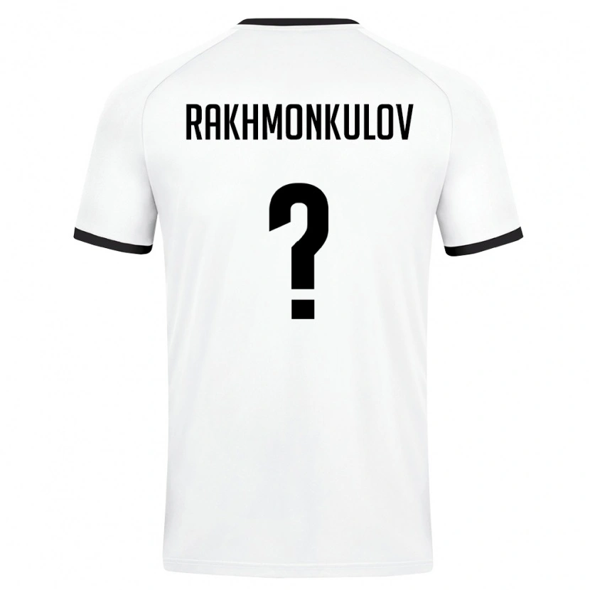 Danxen Men Uzbekistan Temur Rakhmonkulov #0 White Dark Green Away Jersey 26-28 T-Shirt