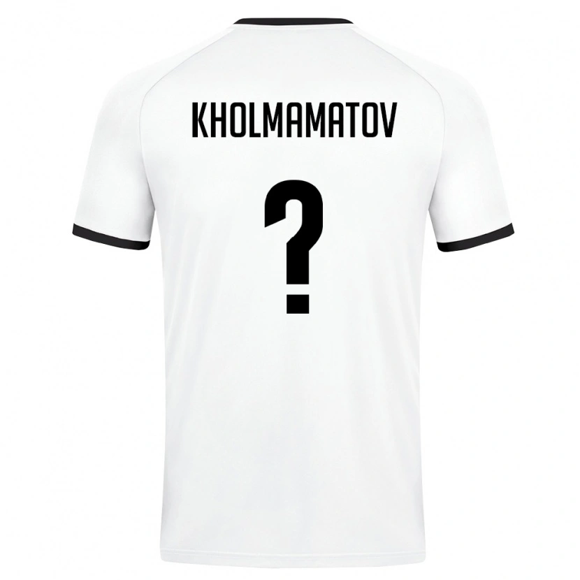Danxen Men Uzbekistan Abdullokh Kholmamatov #0 White Dark Green Away Jersey 26-28 T-Shirt
