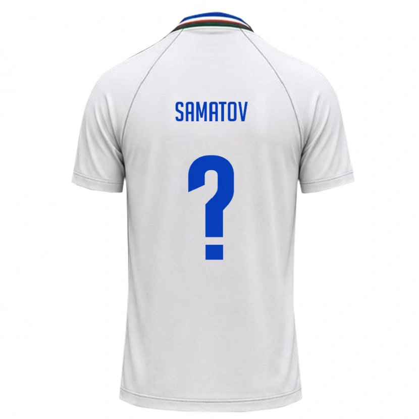Danxen Men Uzbekistan Bekhruz Samatov #0 White Dark Green Away Jersey 26-28 T-Shirt