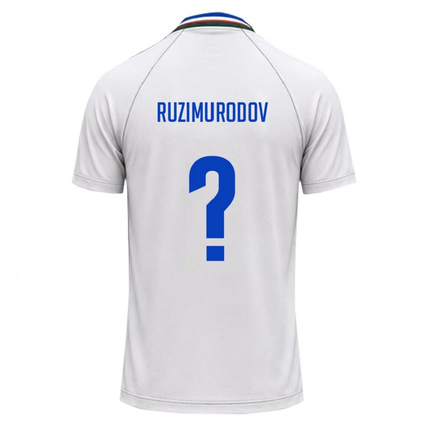 Danxen Men Uzbekistan Ruzimurod Ruzimurodov #0 White Dark Green Away Jersey 26-28 T-Shirt