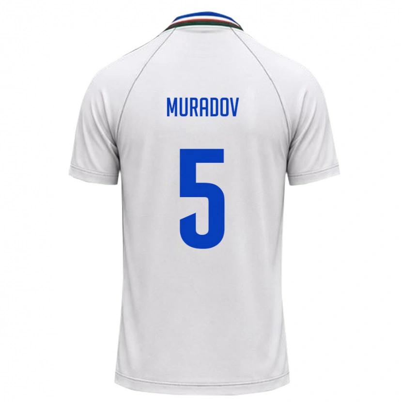 Danxen Men Uzbekistan Amirkhon Muradov #5 White Dark Green Away Jersey 26-28 T-Shirt