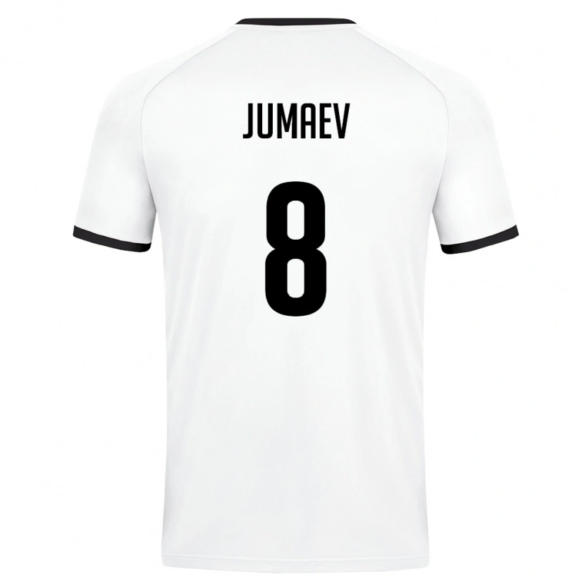 Danxen Men Uzbekistan Asilbek Jumaev #8 White Dark Green Away Jersey 26-28 T-Shirt