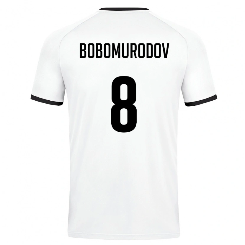 Danxen Men Uzbekistan Abulfayz Bobomurodov #8 White Dark Green Away Jersey 26-28 T-Shirt