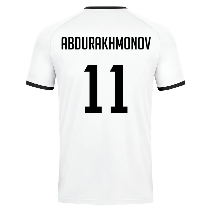 Danxen Men Uzbekistan Firdavs Abdurakhmonov #11 White Dark Green Away Jersey 26-28 T-Shirt
