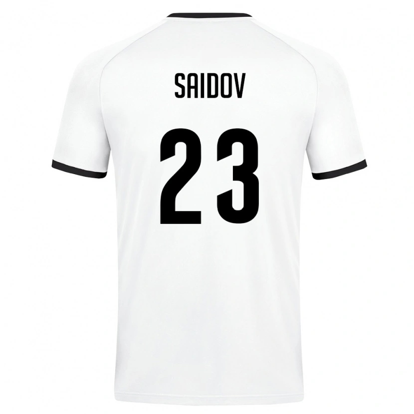 Danxen Men Uzbekistan Amirbek Saidov #23 White Dark Green Away Jersey 26-28 T-Shirt