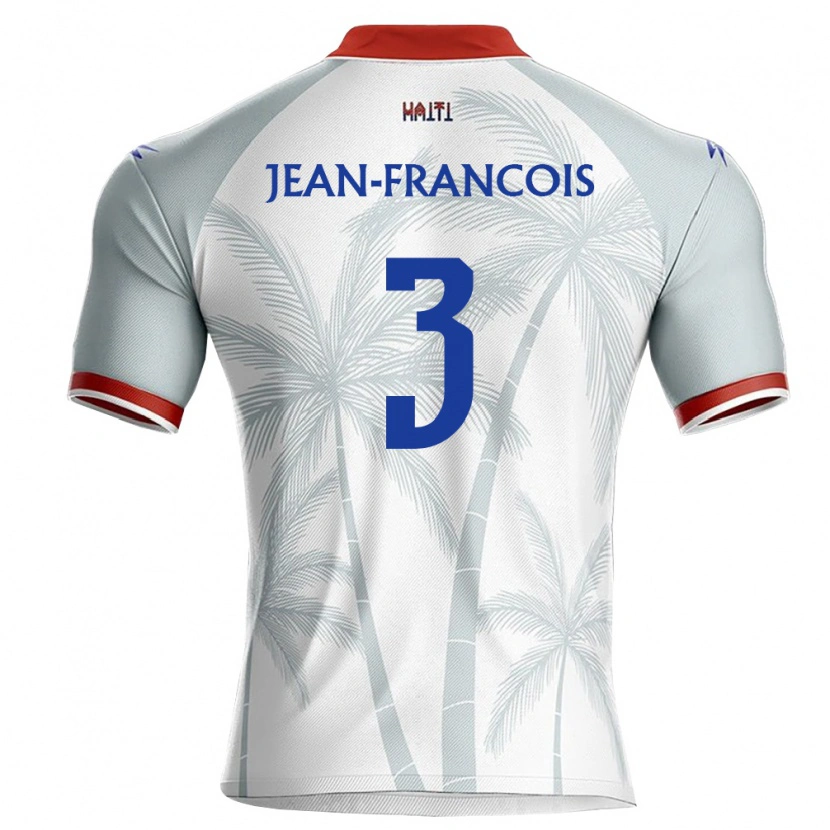 Danxen Men Haiti Chris Jean-Francois #3 White Red Gray Away Jersey 26-28 T-Shirt