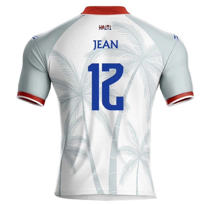 Danxen Men Haiti Guivenson Jean #12 White Red Gray Away Jersey 26-28 T-Shirt