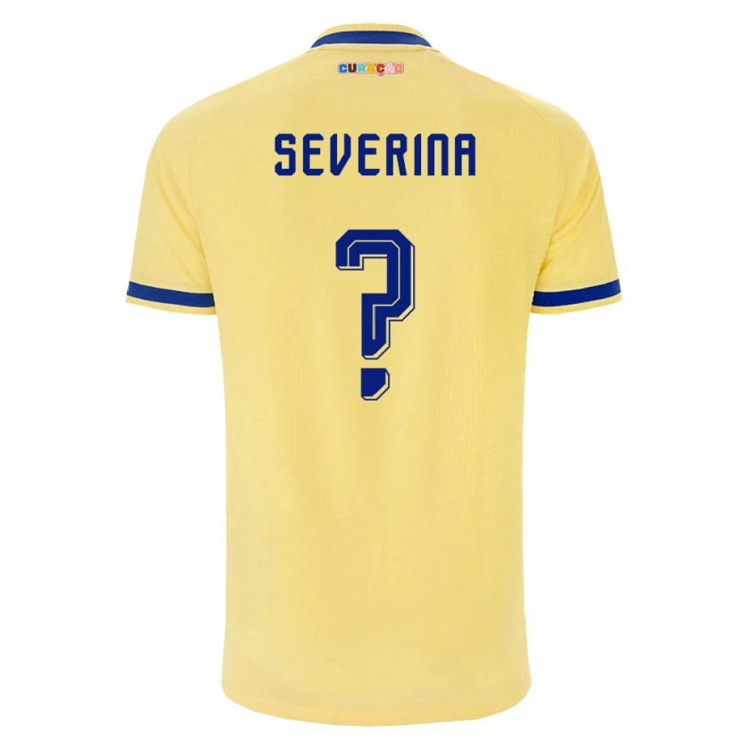 Danxen Men Curaçao Xander Severina #0 Yellow Navy Pink Away Jersey 26-28 T-Shirt