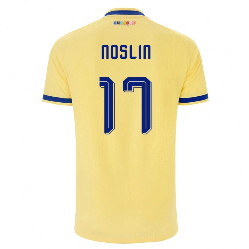 Danxen Men Curaçao Tyrese Noslin #17 Yellow Navy Pink Away Jersey 26-28 T-Shirt