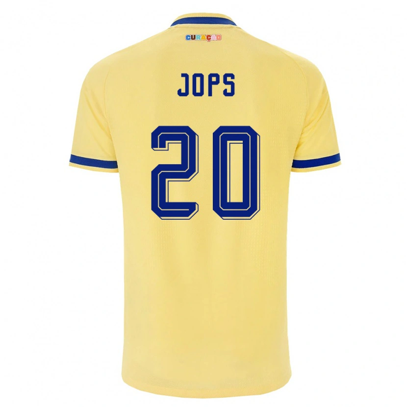 Danxen Men Curaçao Arynel Jops #20 Yellow Navy Pink Away Jersey 26-28 T-Shirt