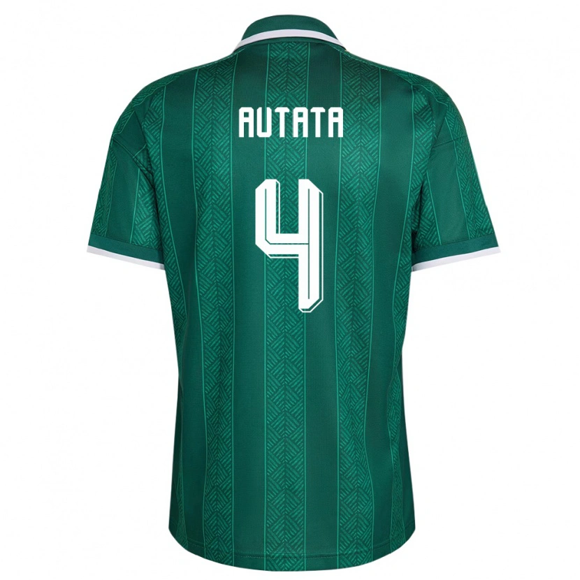 Danxen Men South Africa Patrick Autata #4 Green White Gold Away Jersey 26-28 T-Shirt