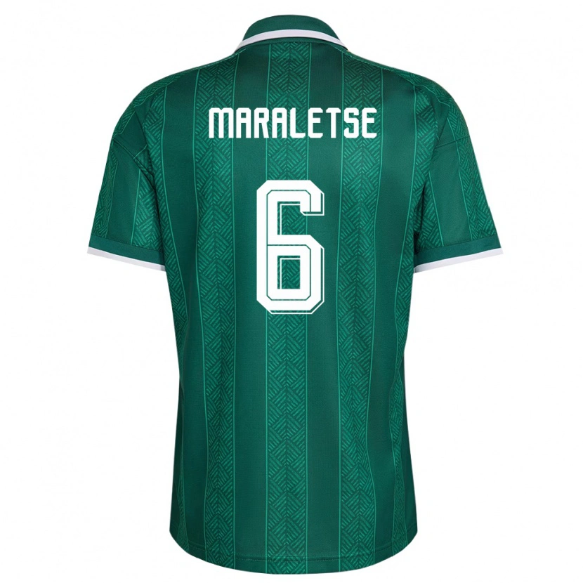 Danxen Men South Africa Kamohelo Maraletse #6 Green White Gold Away Jersey 26-28 T-Shirt